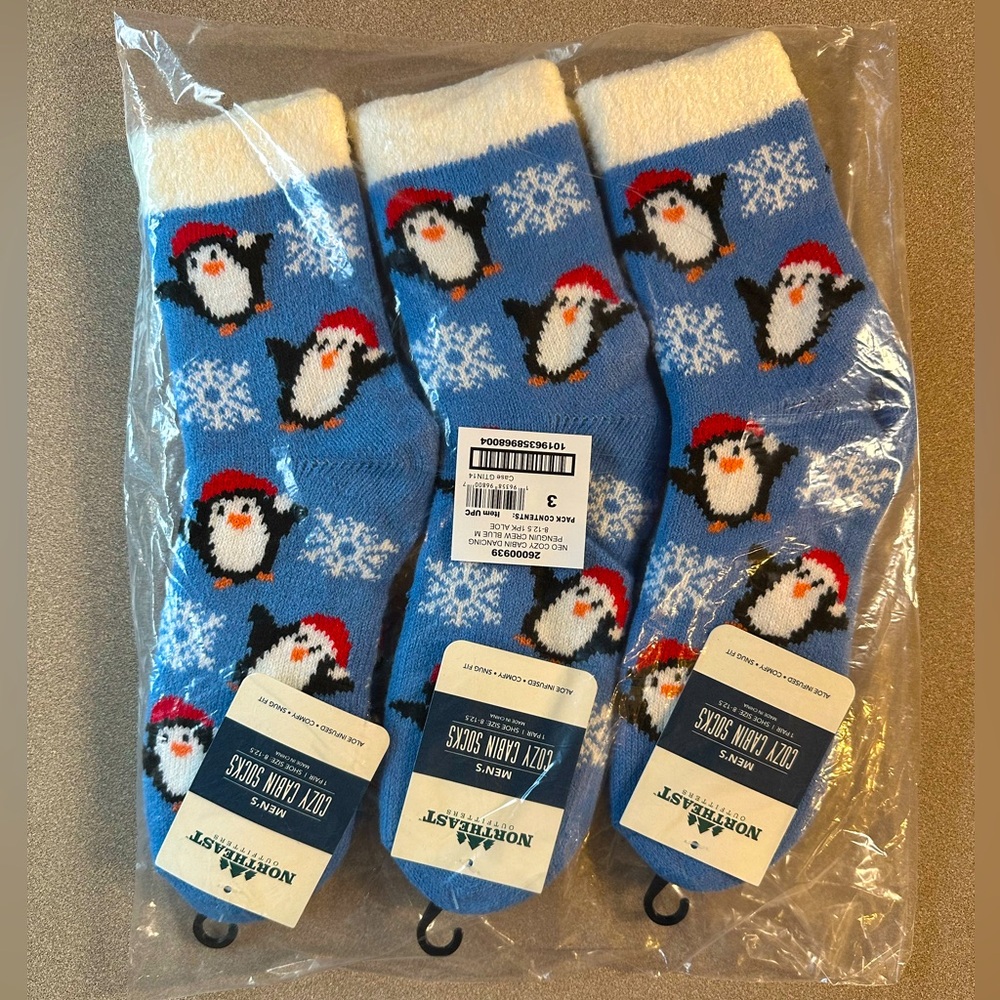 Bundle of Men’s Aloe Infused Cozy Cabin Socks - NIP/NWT